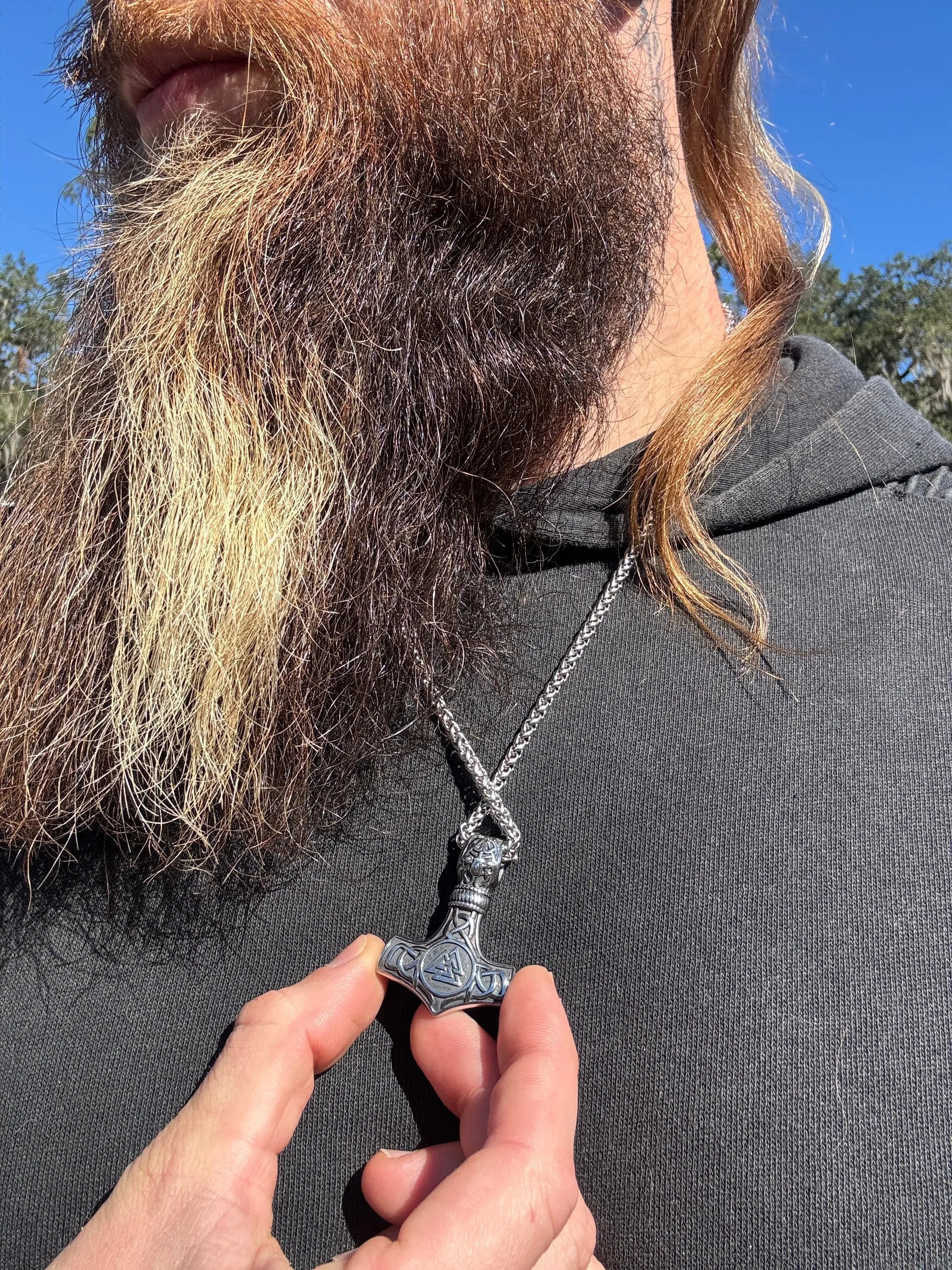 Modern Mjolnir Necklace | Jewelry | Wiccan Center