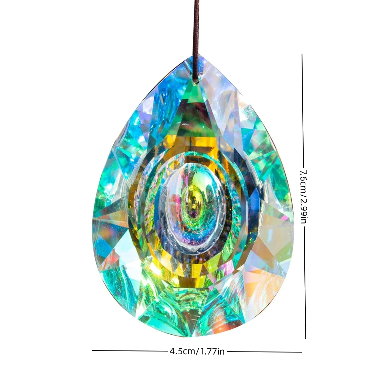 Large Crystal Rainbow Prism Pendant Sun Catcher Hanging Decor with Light Refraction Wedding Decor Home Wedding Party Decoration | | Wiccan Center