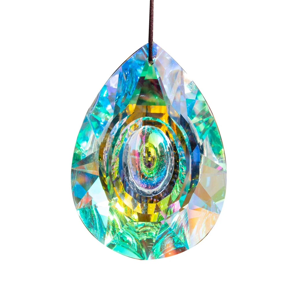 Large Crystal Rainbow Prism Pendant Sun Catcher Hanging Decor with Light Refraction Wedding Decor Home Wedding Party Decoration | | Wiccan Center
