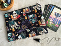 Witchy Tarot Card Bag With Zipper - Tarot Deck Storage Bag | Tarot Card Bags | Wiccan Center
