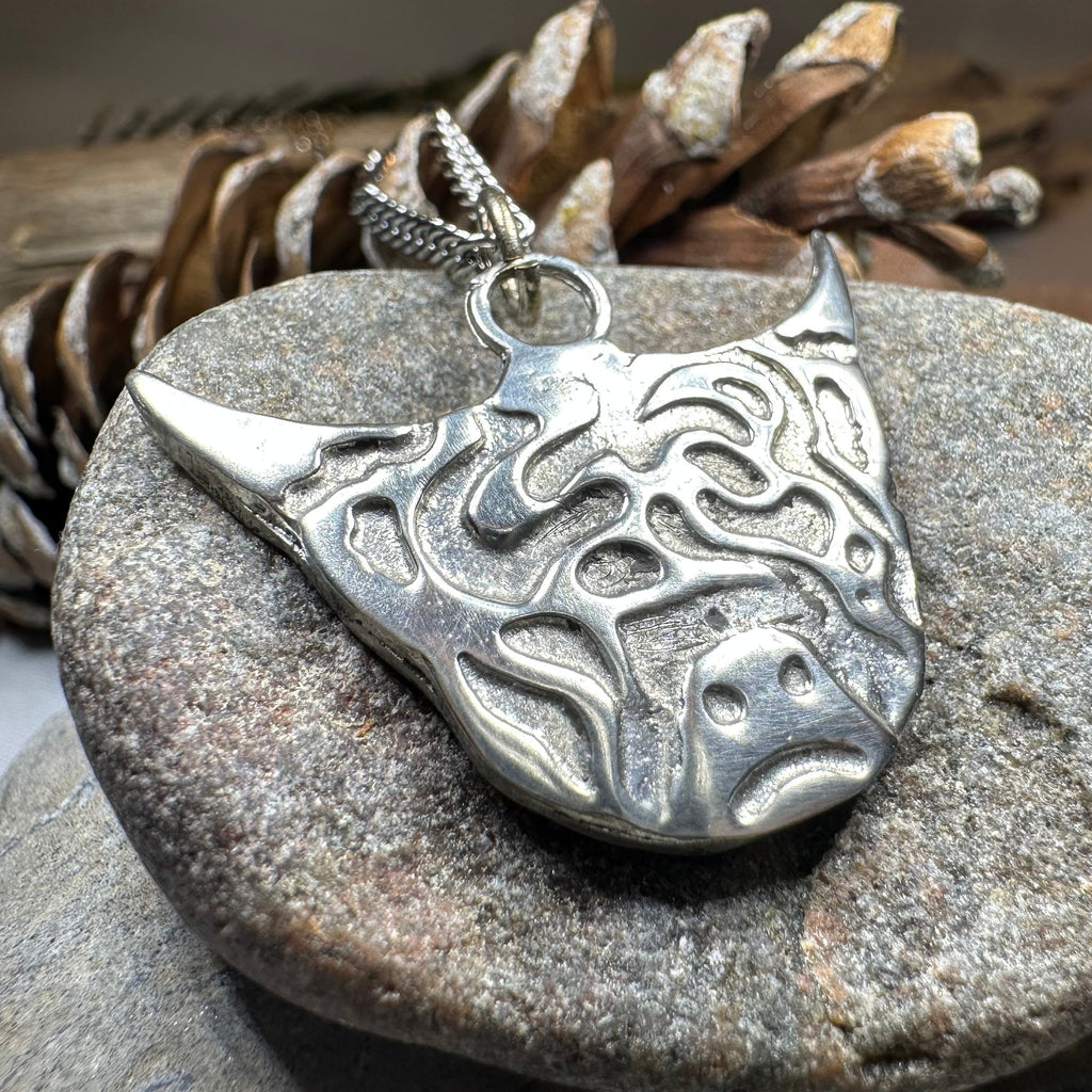 Hamish Highland Cow Necklace - Handmade in Scotland | Pendant | Wiccan Center