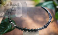 Blackstone and Hematite Necklace - 18 Inch Beads