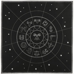 Zodiac Crystal Grid Altar Cloth | Altar Cloths | Wiccan Center