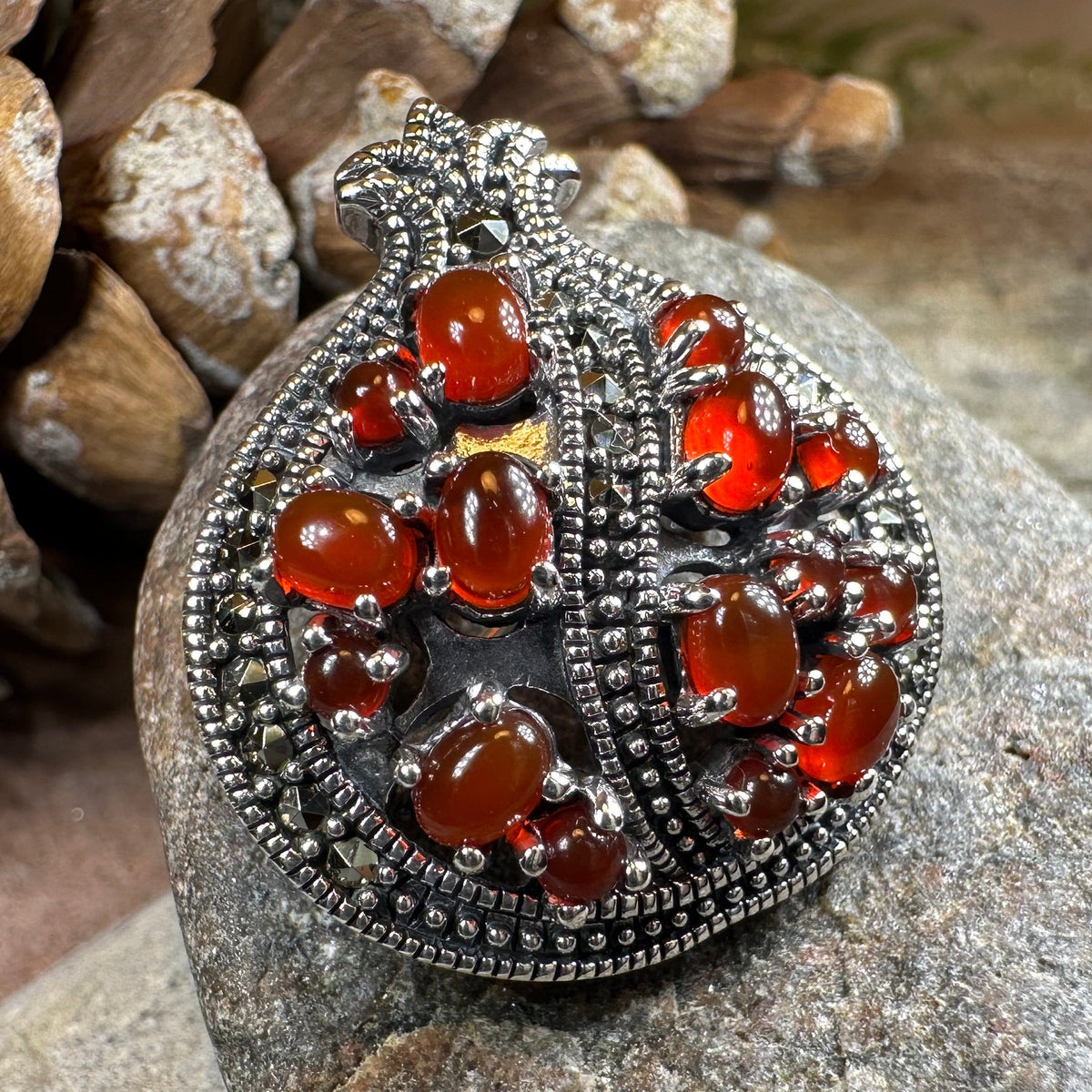 Ripe Pomegranate Brooch