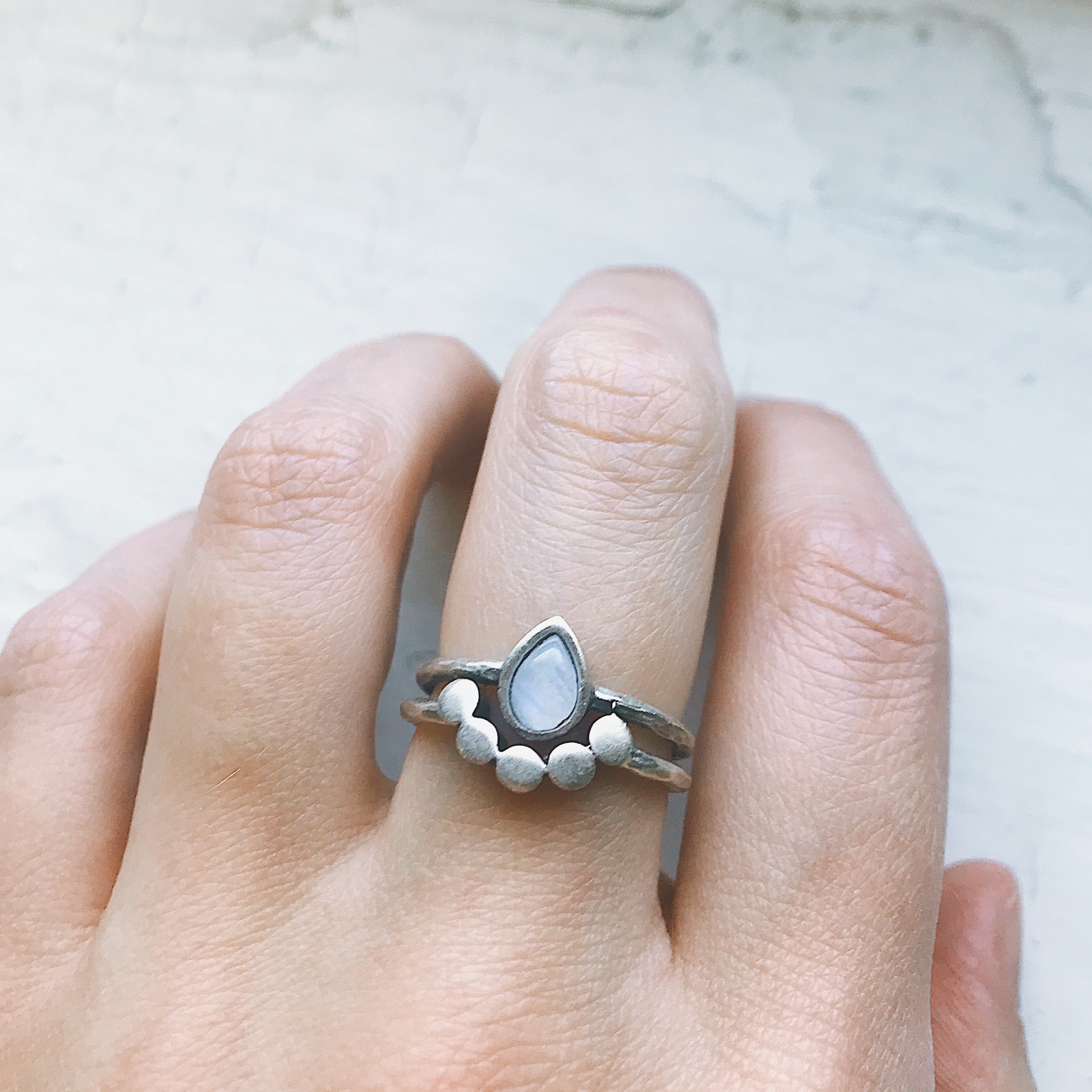 Moondrop Moonstone Ring | Ring | Wiccan Center