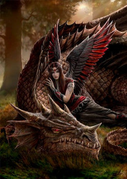 Winged Companions Card | Anne Stokes Dragons Cards | Wiccan Center