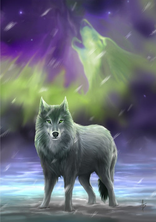 Aura Wolf Card by Anne Stokes | Anne Stokes Eastern Promise Cards | Wiccan Center