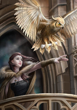 Owl Messenger Card by Anne Stokes | Anne Stokes Eastern Promise Cards | Wiccan Center