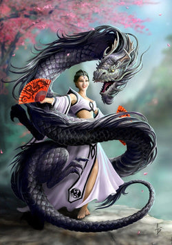 Dragon Dancer Card by Anne Stokes | Anne Stokes Eastern Promise Cards | Wiccan Center