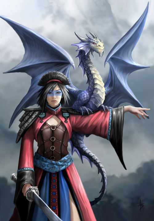 Look to the East Card by Anne Stokes | Anne Stokes Eastern Promise Cards | Wiccan Center