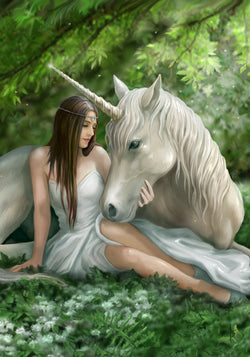 Pure Heart Card by Anne Stokes | Anne Stokes Unicorns Cards | Wiccan Center