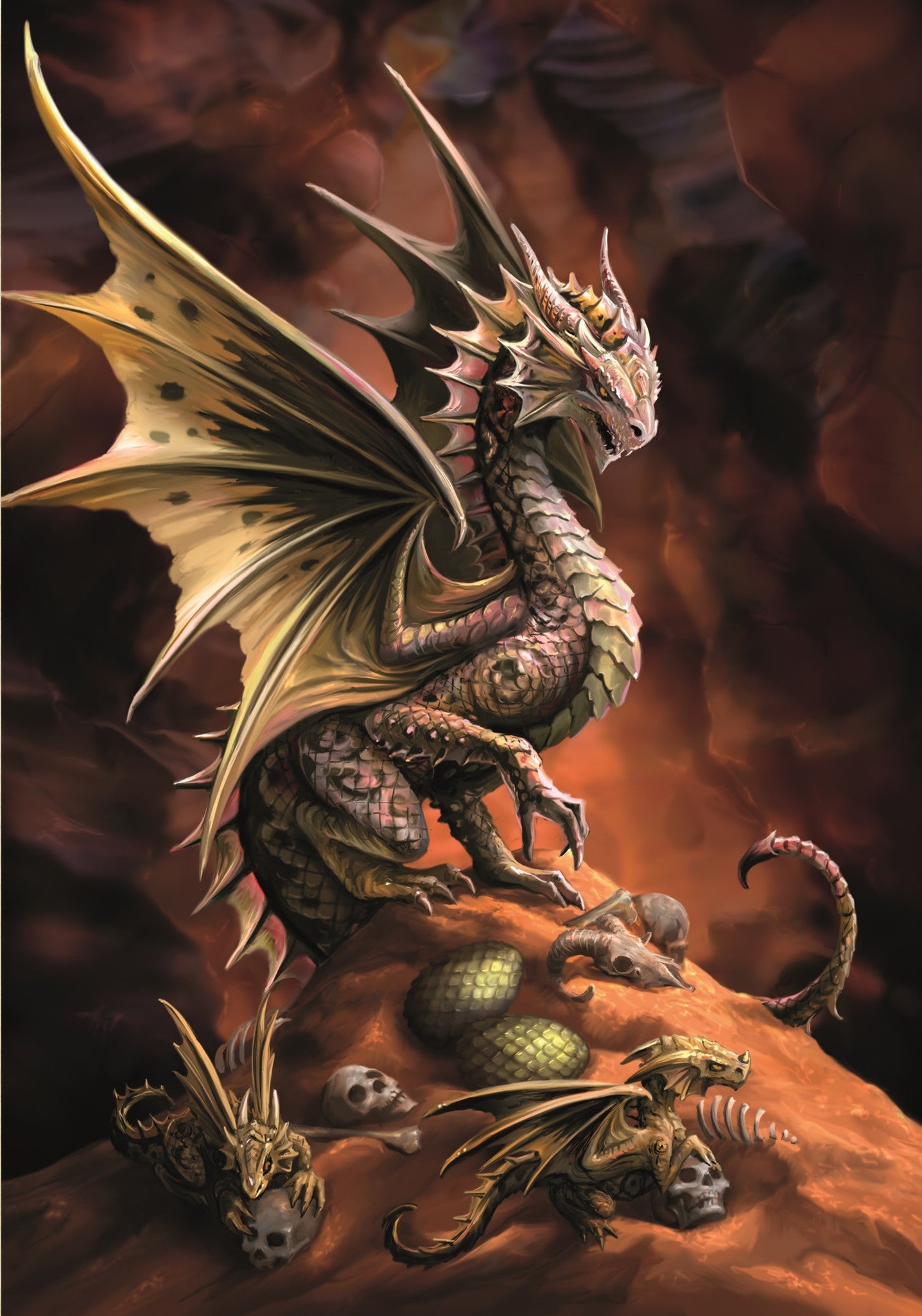 Desert Dragon Card | Anne Stokes Age of Dragons Cards | Wiccan Center