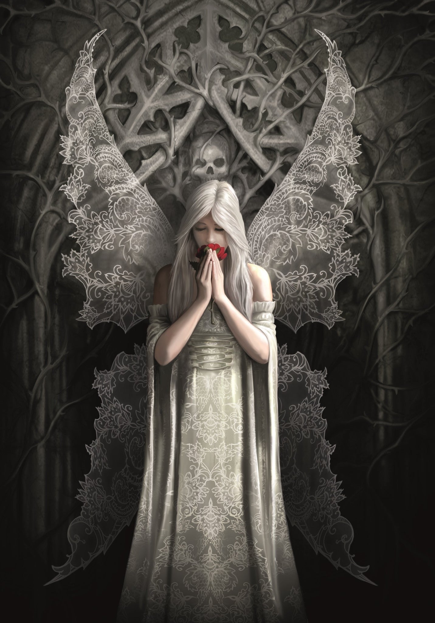 Only Love Remains Card | Anne Stokes Angels Cards | Wiccan Center
