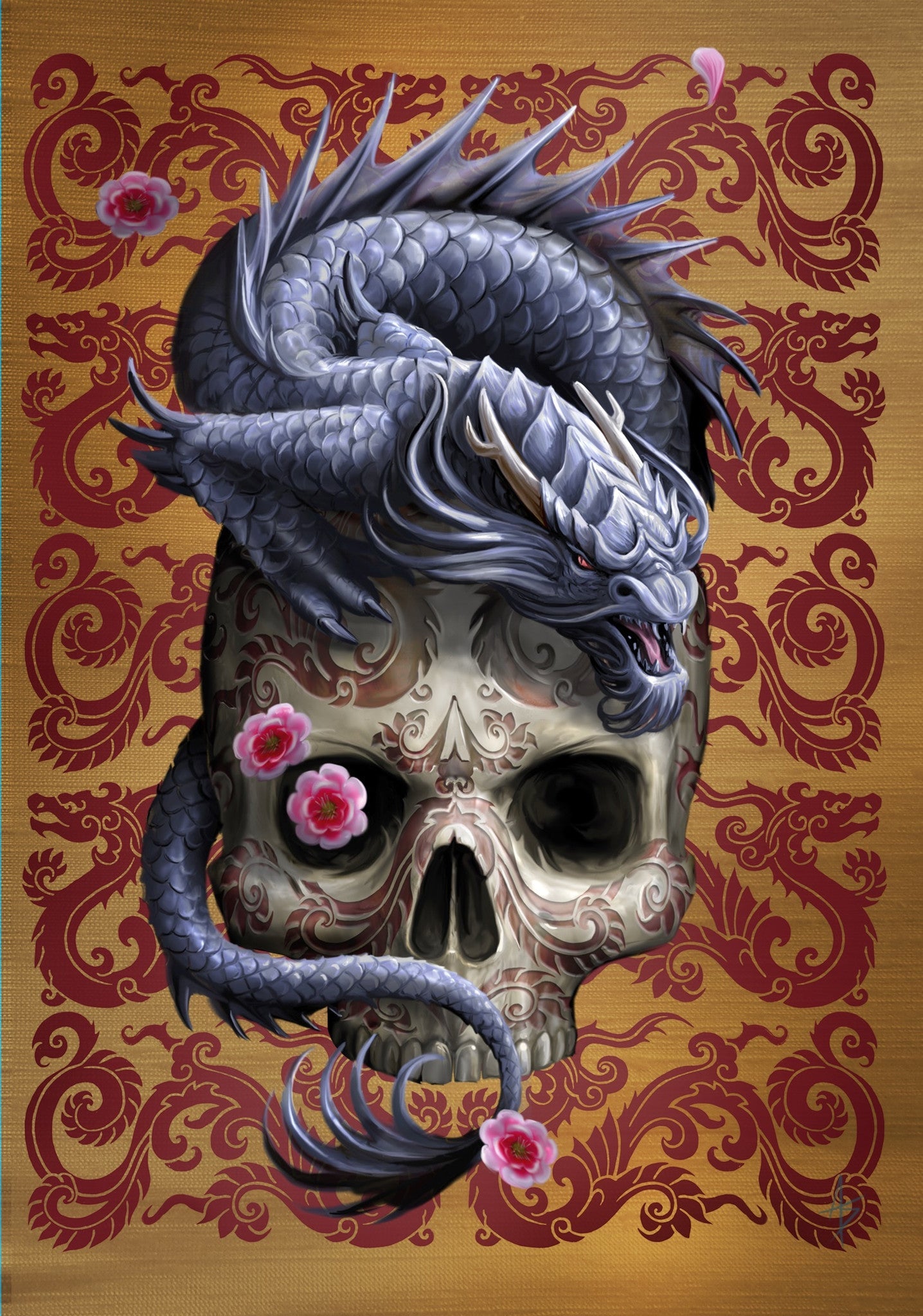 Oriental Dragon Card | Anne Stokes Eastern Promise Cards | Wiccan Center