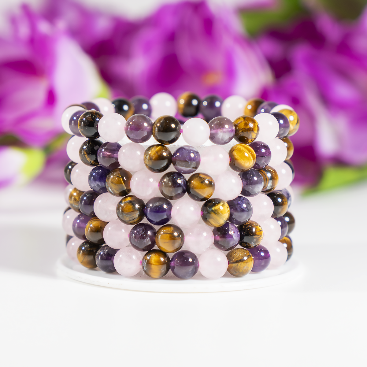 Calming ANXIETY Crystal Bracelet (Calm, Protection, Positivity)
