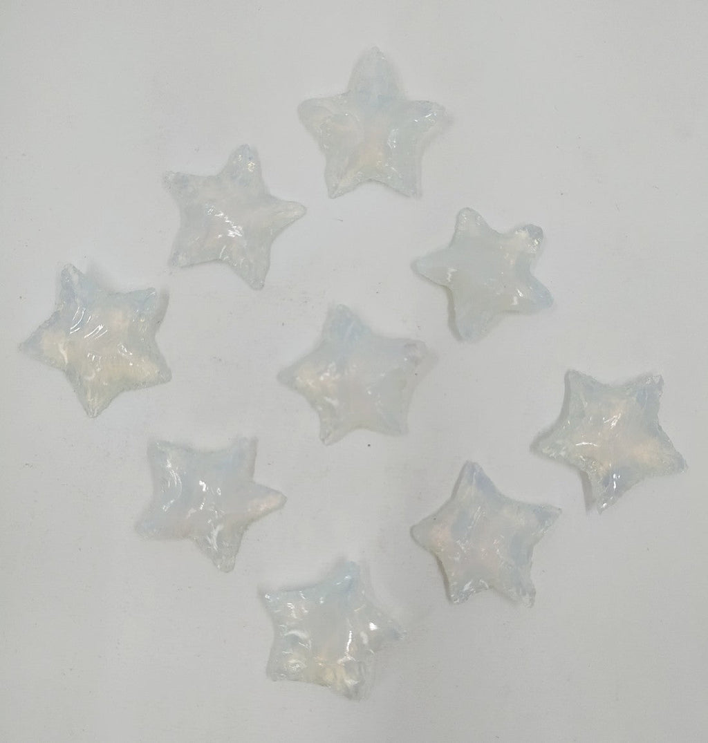 Flat Stars & Moon Shaped Gemstone Arrowheads. | Arr. Moons & Stars | Wiccan Center