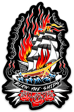 Burn The Ships Trad. Decal | | Wiccan Center