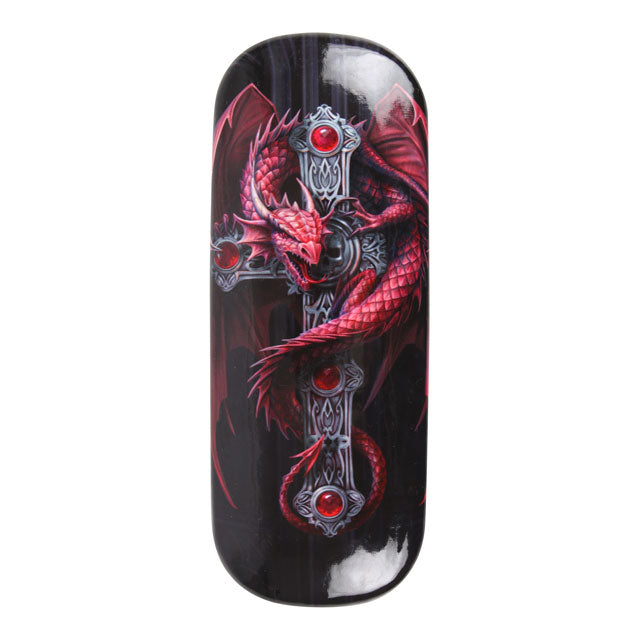 Gothic Guardian Red Dragon Eye Glass Case by Anne Stokes | Eyeglass Cases | Wiccan Center