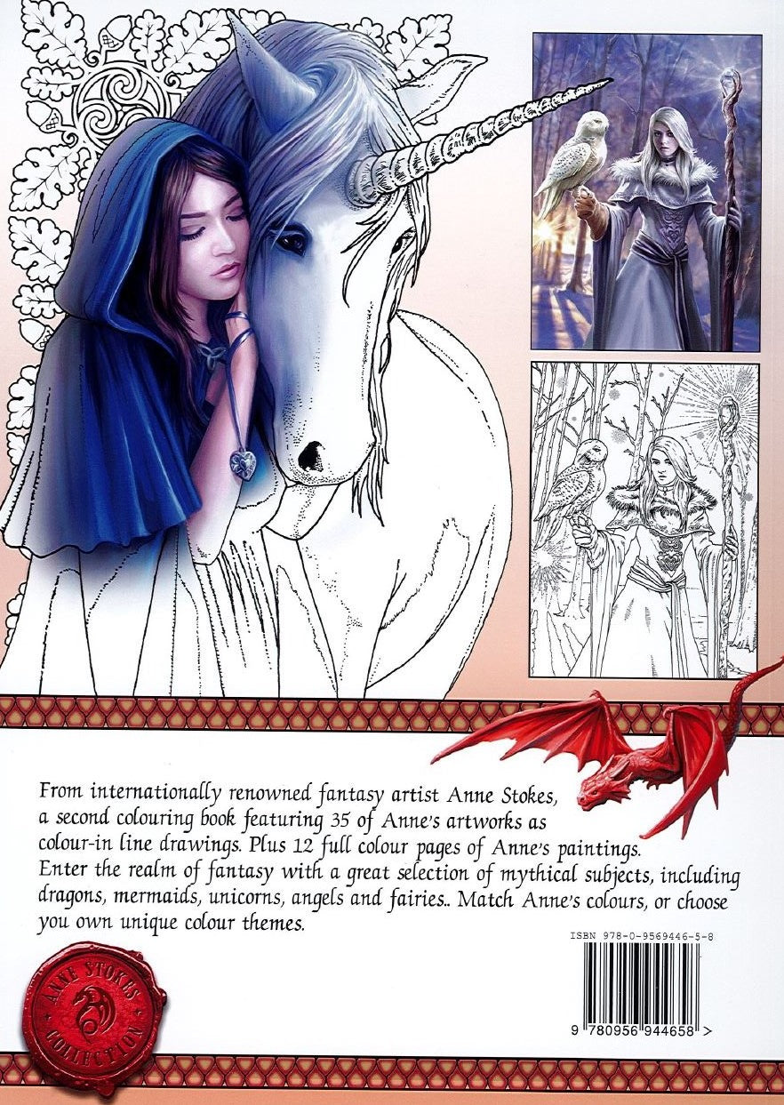 Anne Stokes Fantasy Art Coloring Book 2 | Books | Wiccan Center