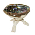 Abalone Shell & Wooden Tripod 5-6"