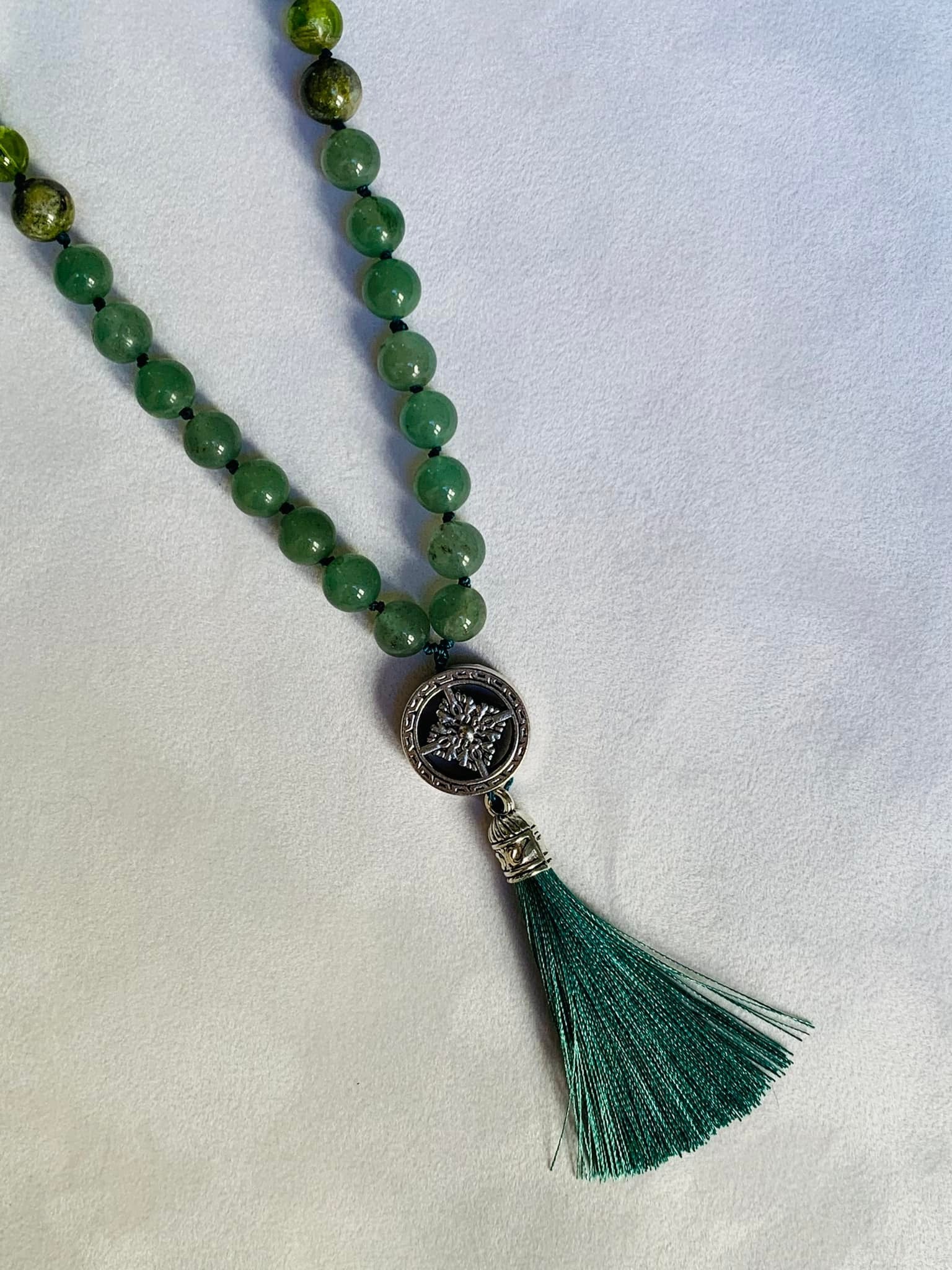 Adundantia Mala - Prosperity - Green Aventurine, Unakite, Peridot, Taiwanese Jade | | Wiccan Center