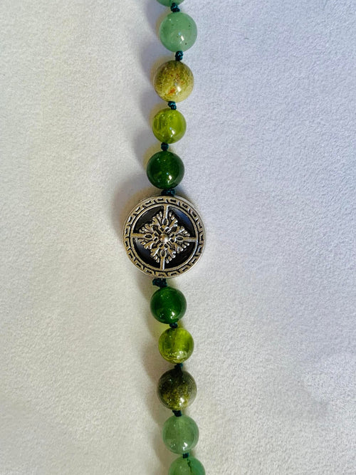 Adundantia Mala - Prosperity - Green Aventurine, Unakite, Peridot, Taiwanese Jade | | Wiccan Center