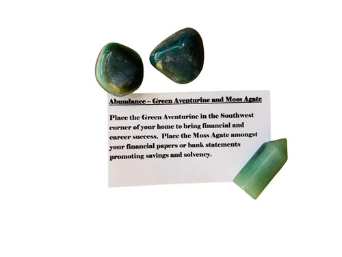 Abundance: Green Aventurine and Moss Agate | | Wiccan Center