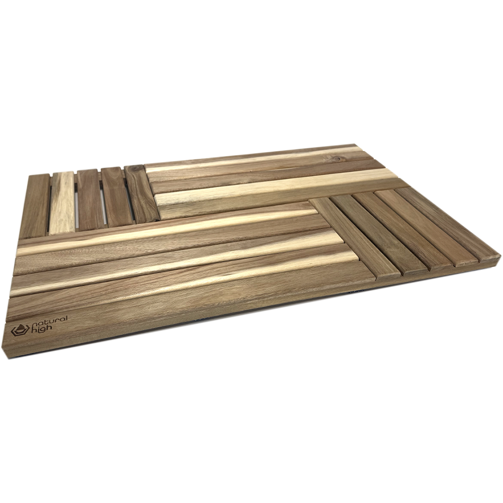 Natural High™ Acacia Wooden Drip Mat | Tub Accessory | Wiccan Center