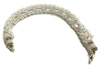 Acrylic Faceted Round Ball Spacer Bead Bracelet - Obatala Orishanla (Single) | ILDE | Wiccan Center