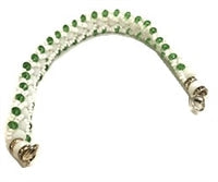 Acrylic Faceted Round Ball Spacer Bead Bracelet - Obatala Alaguema (Single) | ILDE | Wiccan Center