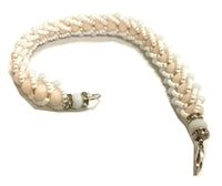 Acrylic Faceted Round Ball Spacer Bead Bracelet - Obatala Obalufon (Single) | ILDE | Wiccan Center