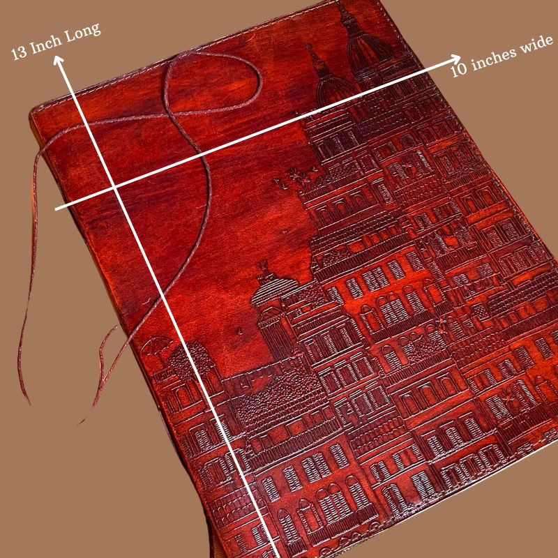 European Adventure: 10x13 Leather Journal | Journal | Wiccan Center