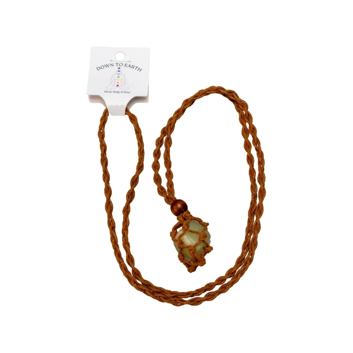 Adjustable Macrame Crystal Holder Necklace | | Wiccan Center