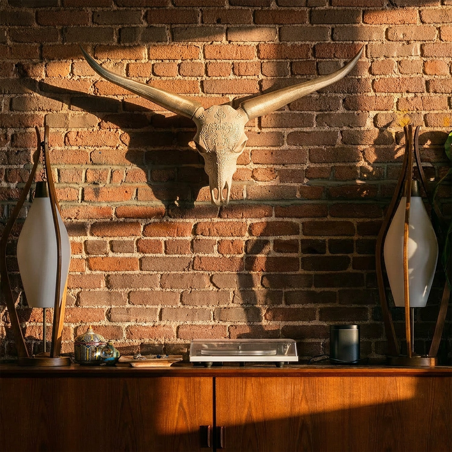 Decorative Steer Horns and Skull | Bull Horns | Wiccan Center