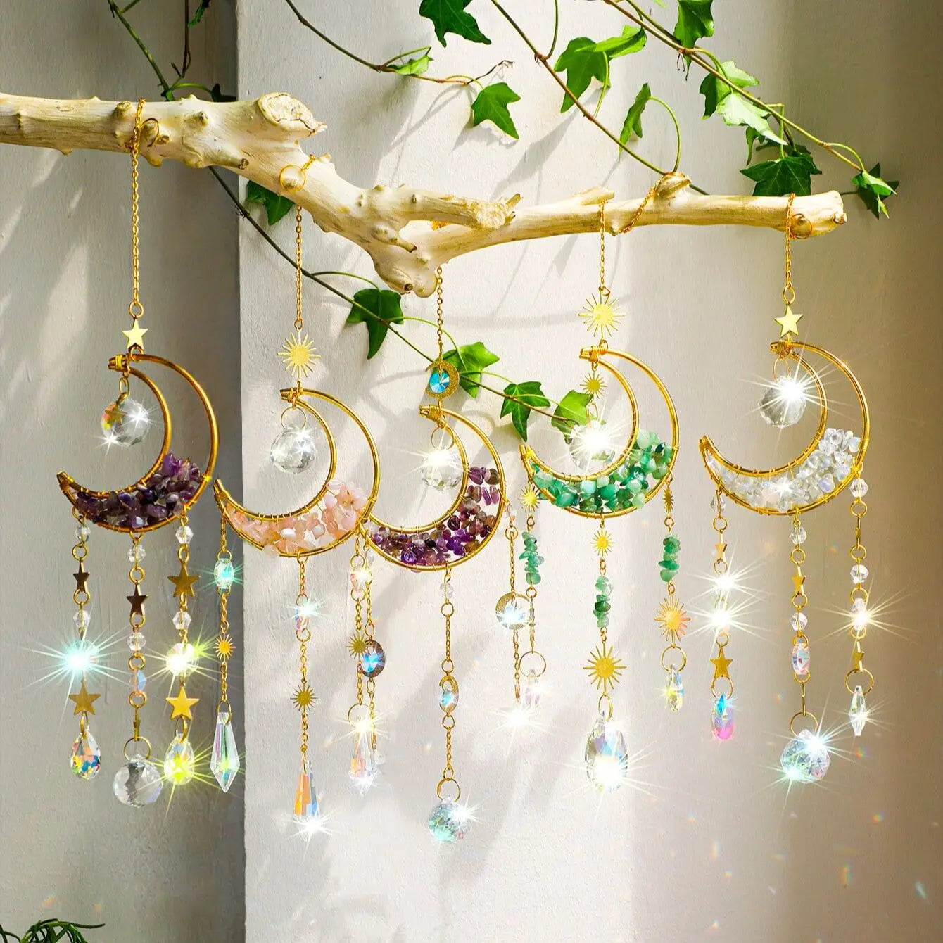 Crystal Moon Suncatchers | suncatchers | Wiccan Center