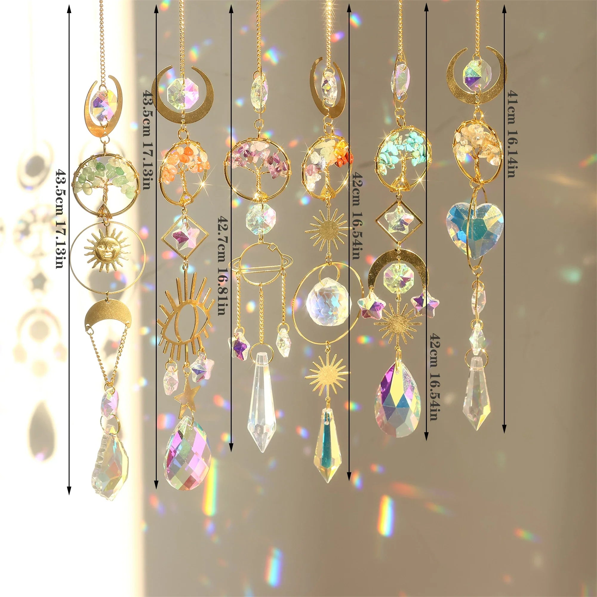 Tree of Life Crystal Pendant Sun Catcher Indoor and Outdoor Rainbow Home Garden Window Christmas Tree Wedding Decoration | | Wiccan Center