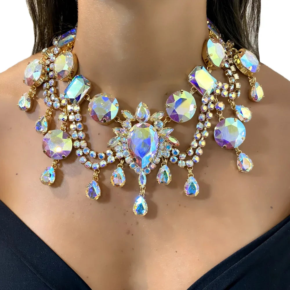 Rhinestone Statement Crystal Drop