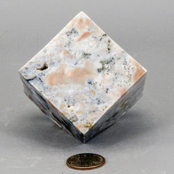 Agate Cube w/t Cut Corner 464g | Cubes | Wiccan Center