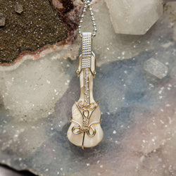 Agate Violin Wire Wrap Pendant | Wire Wraps | Wiccan Center