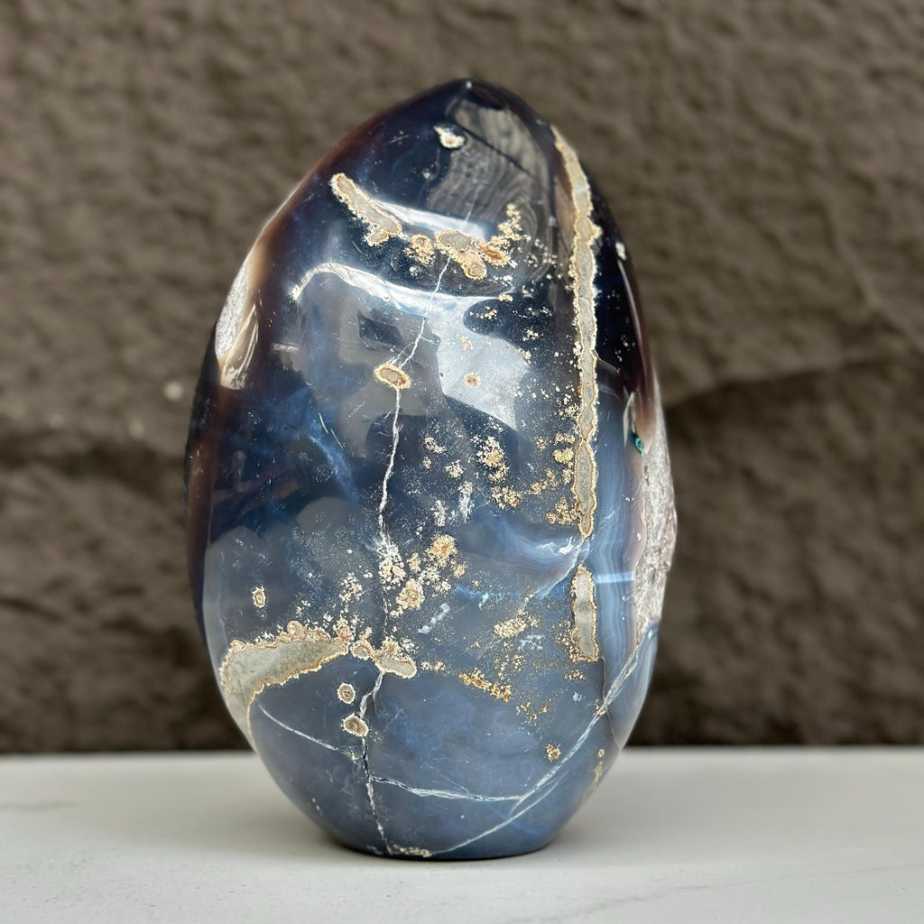 Agate & Amethyst Quartz Crystal Egg Cave | Rocks & Fossils | Wiccan Center