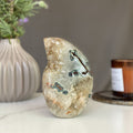Agate flame, decor with crystals | Amethyst Geodes | Wiccan Center