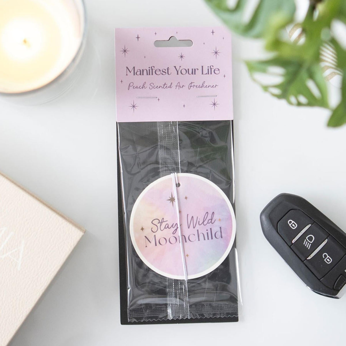 Peach Stay Wild Moonchild Air Freshener | | Wiccan Center