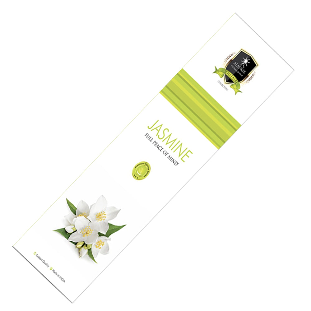Alaukik Solitaire Collection - Jasmine - 50 Gram Pack | Incense | Wiccan Center