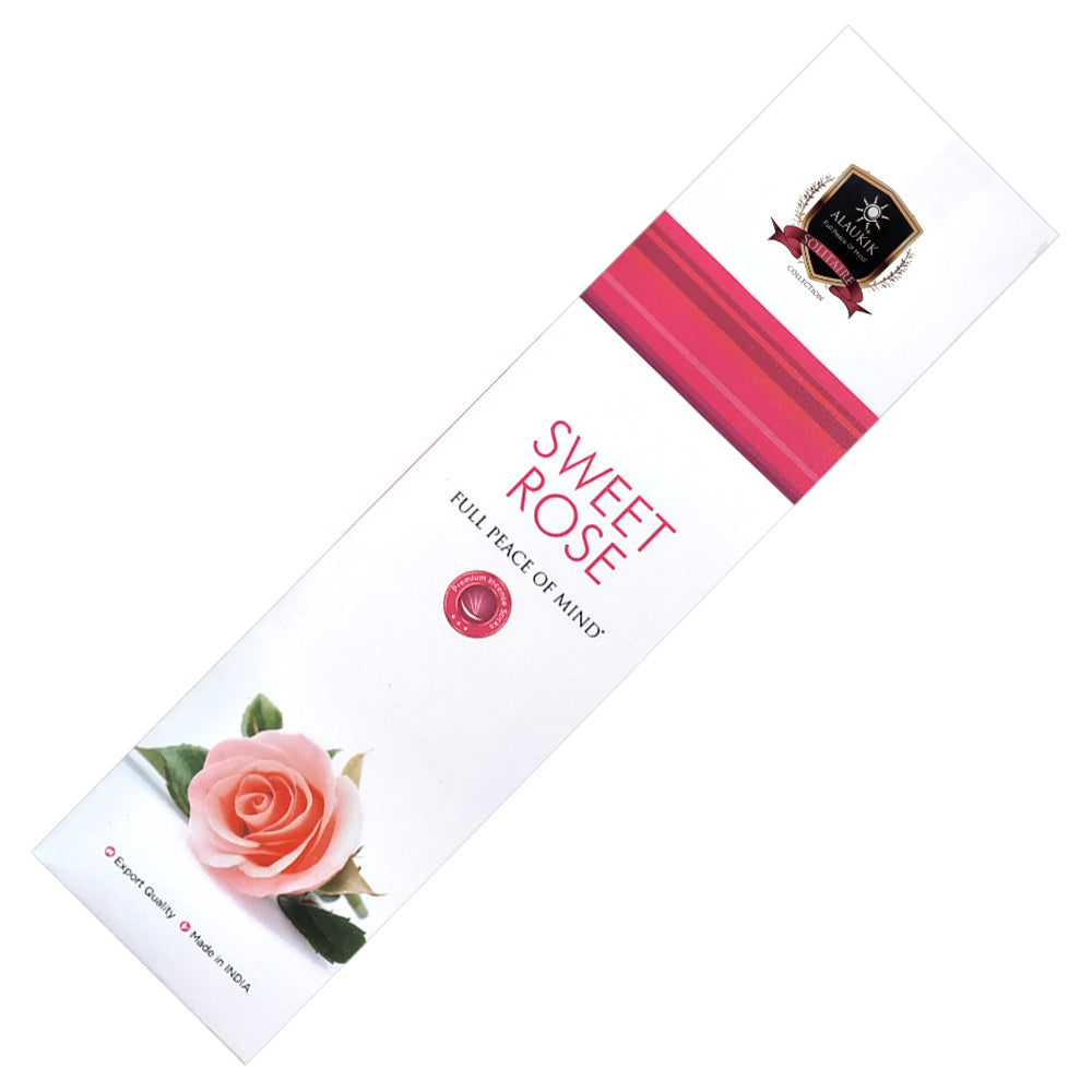Alaukik Solitaire Collection - Sweet Rose - 50 Gram Pack | Incense | Wiccan Center