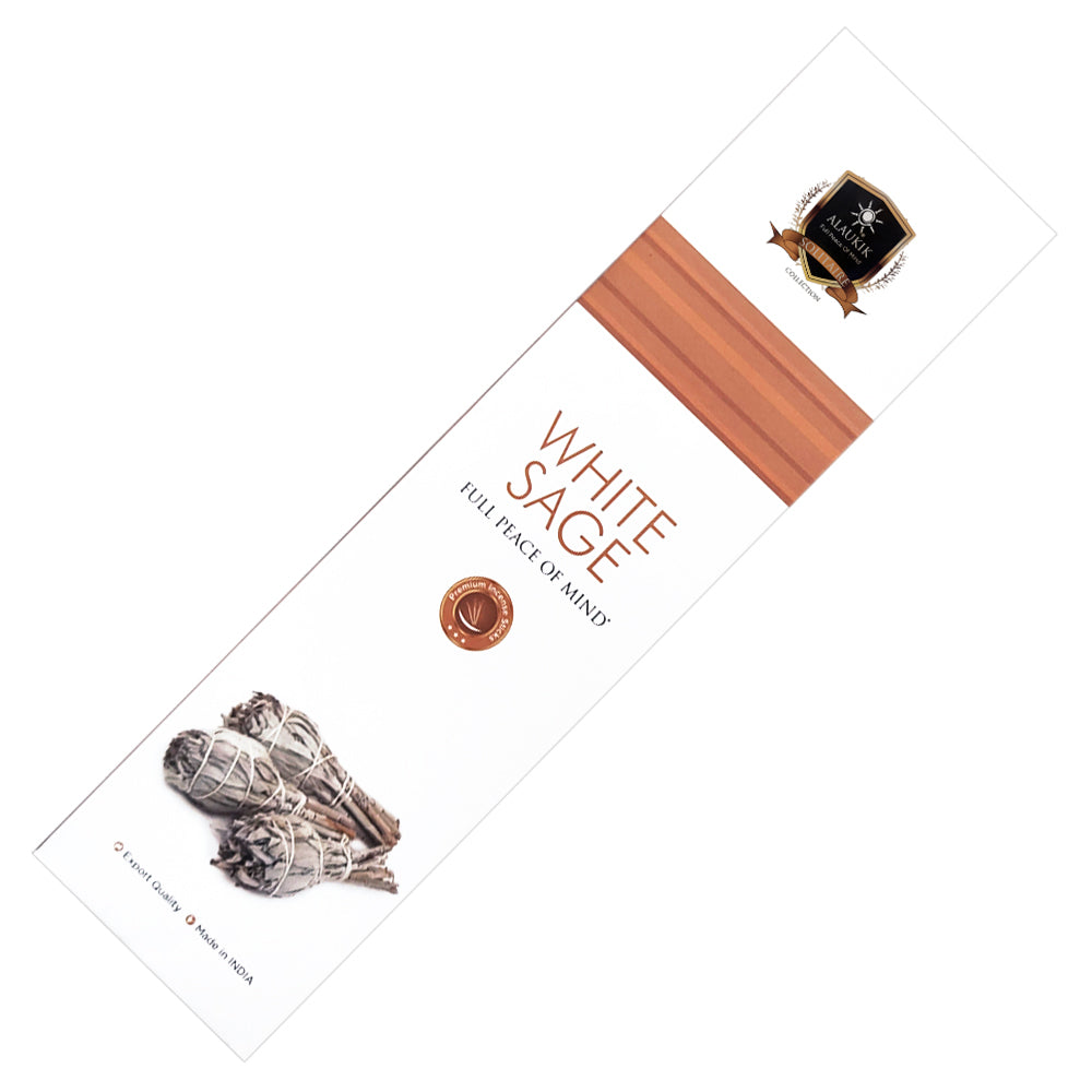 Alaukik Solitaire Collection - White Sage - 50 Gram Pack | Incense | Wiccan Center