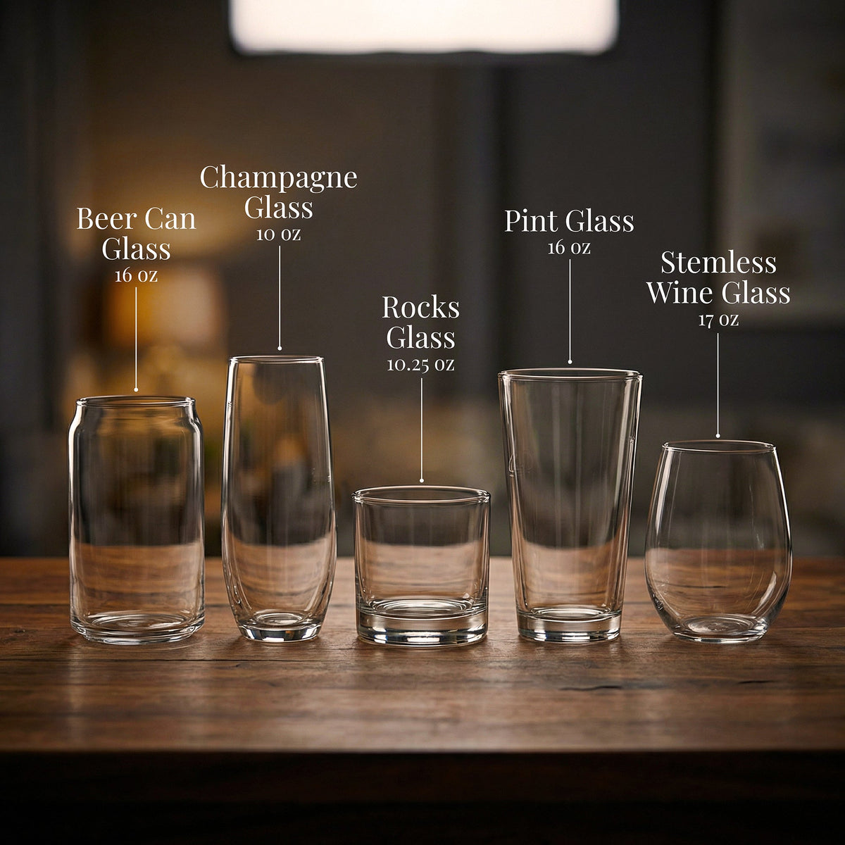 Jolly Roger (Skull & Cross Bones) Pirate Flag Laser Engraved Glasses