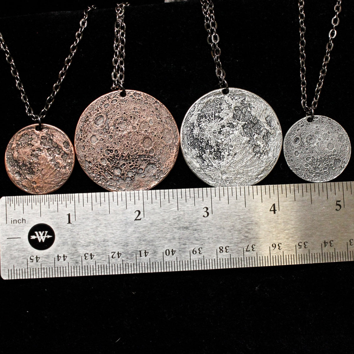 Blood Moon Copper Necklace - 1 in / 26 mm Pendant or Charm