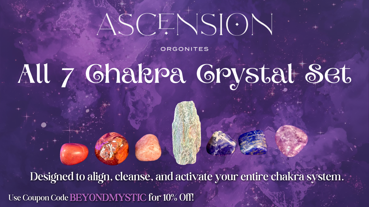 All 7 Chakras Crystal Grid Set - For Beginners or Experts - Crystal, Energy Healing