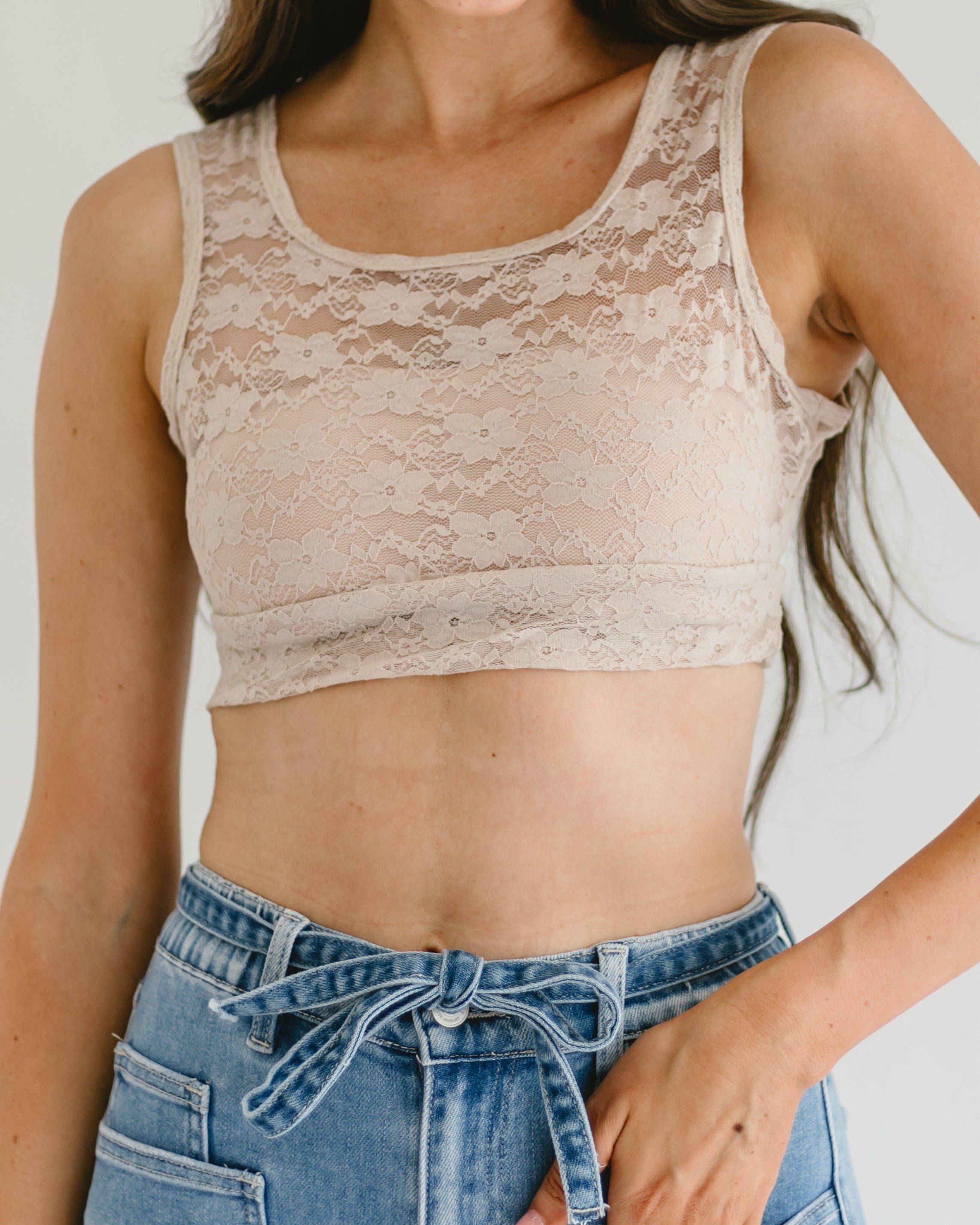 Full Lace Tank Halftee | Lace Tank | Wiccan Center