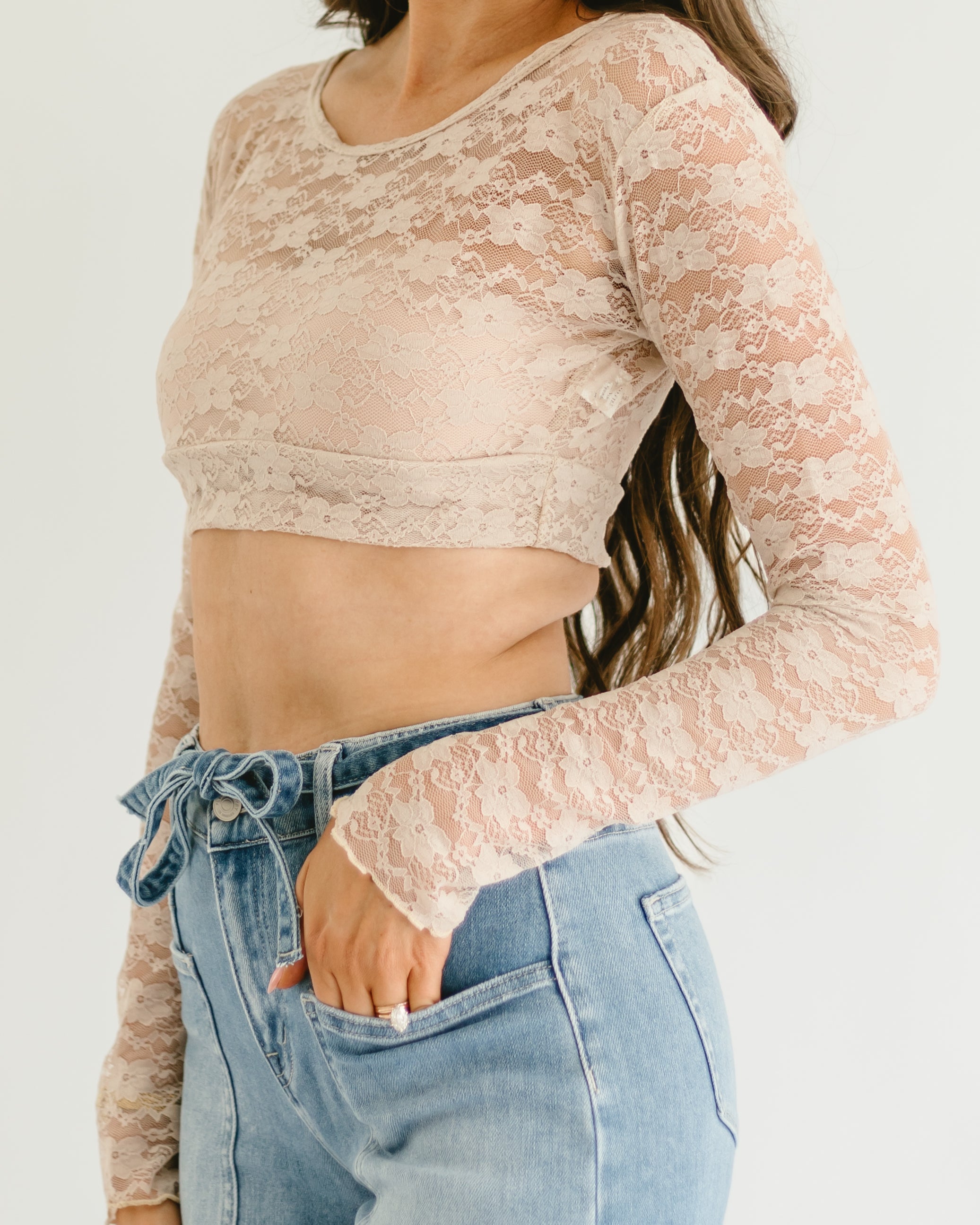 Full Lace Long-Sleeved Halftee | Full Lace Long Sleeve | Wiccan Center